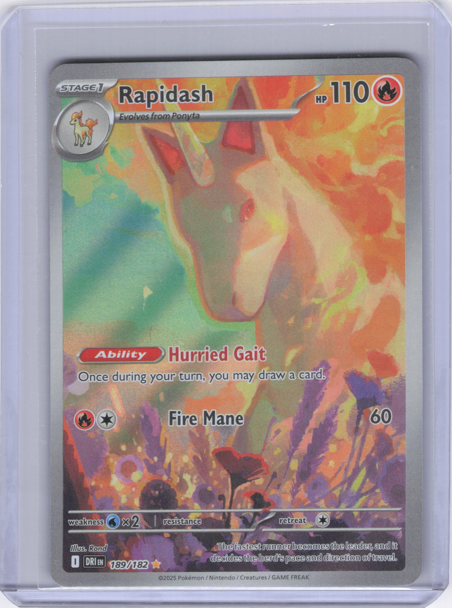 Rapidash - 189/182 - SV10: Destined Rivals (DRI)