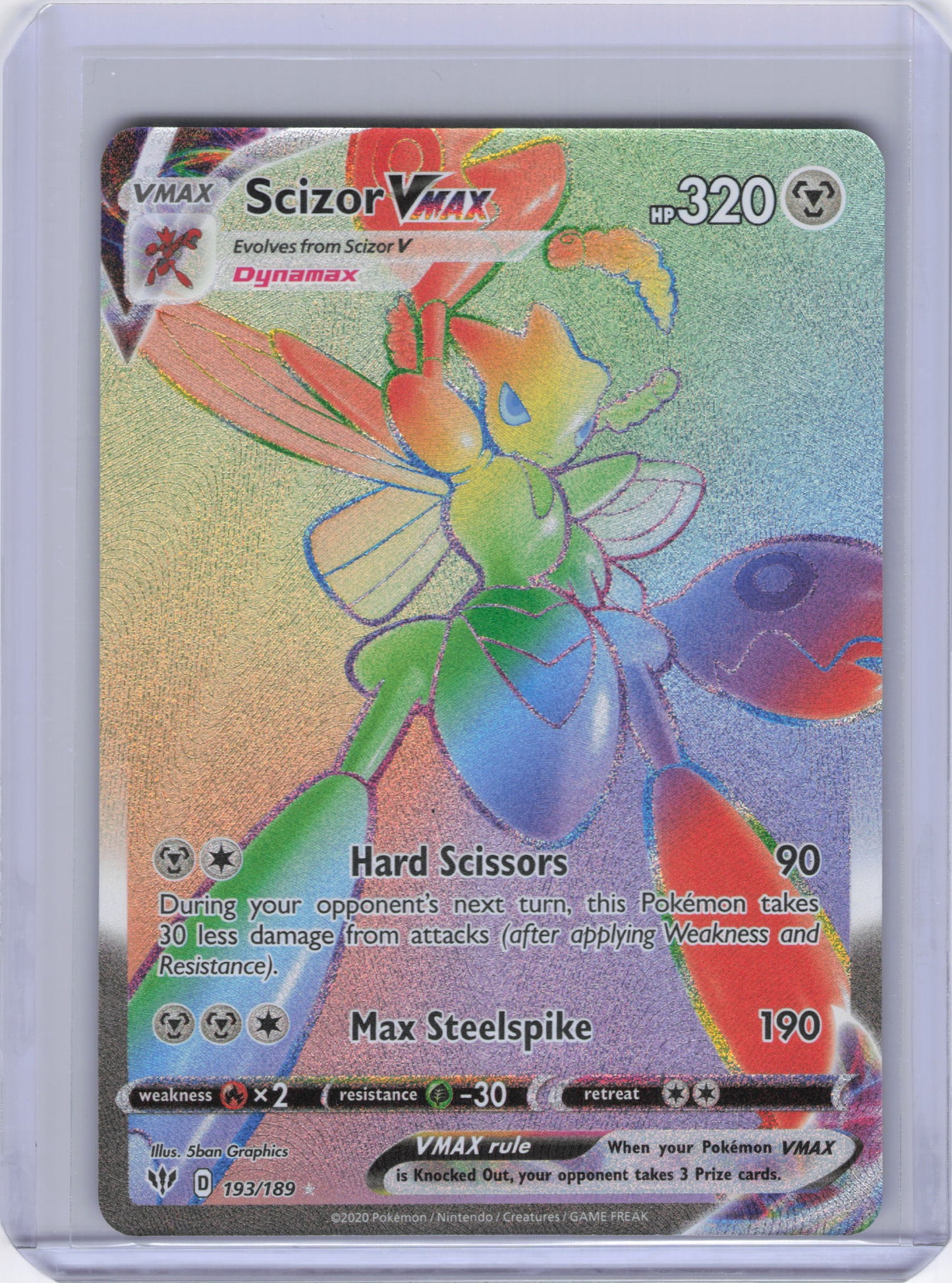Scizor VMAX (Secret) - SWSH03: Darkness Ablaze (SWSH03)
