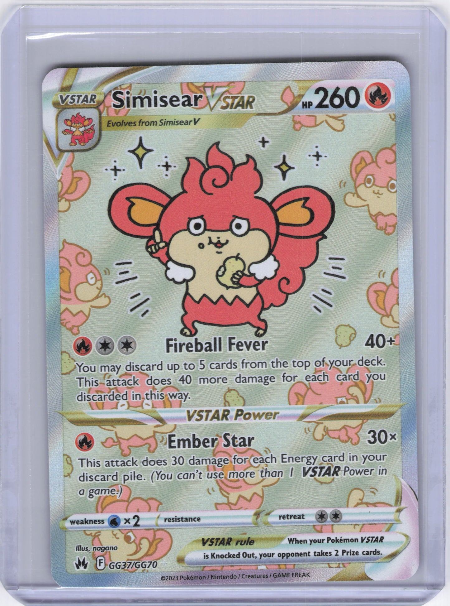 Simisear VSTAR - SWSH: Crown Zenith: Galarian Gallery (CRZ:GG)
