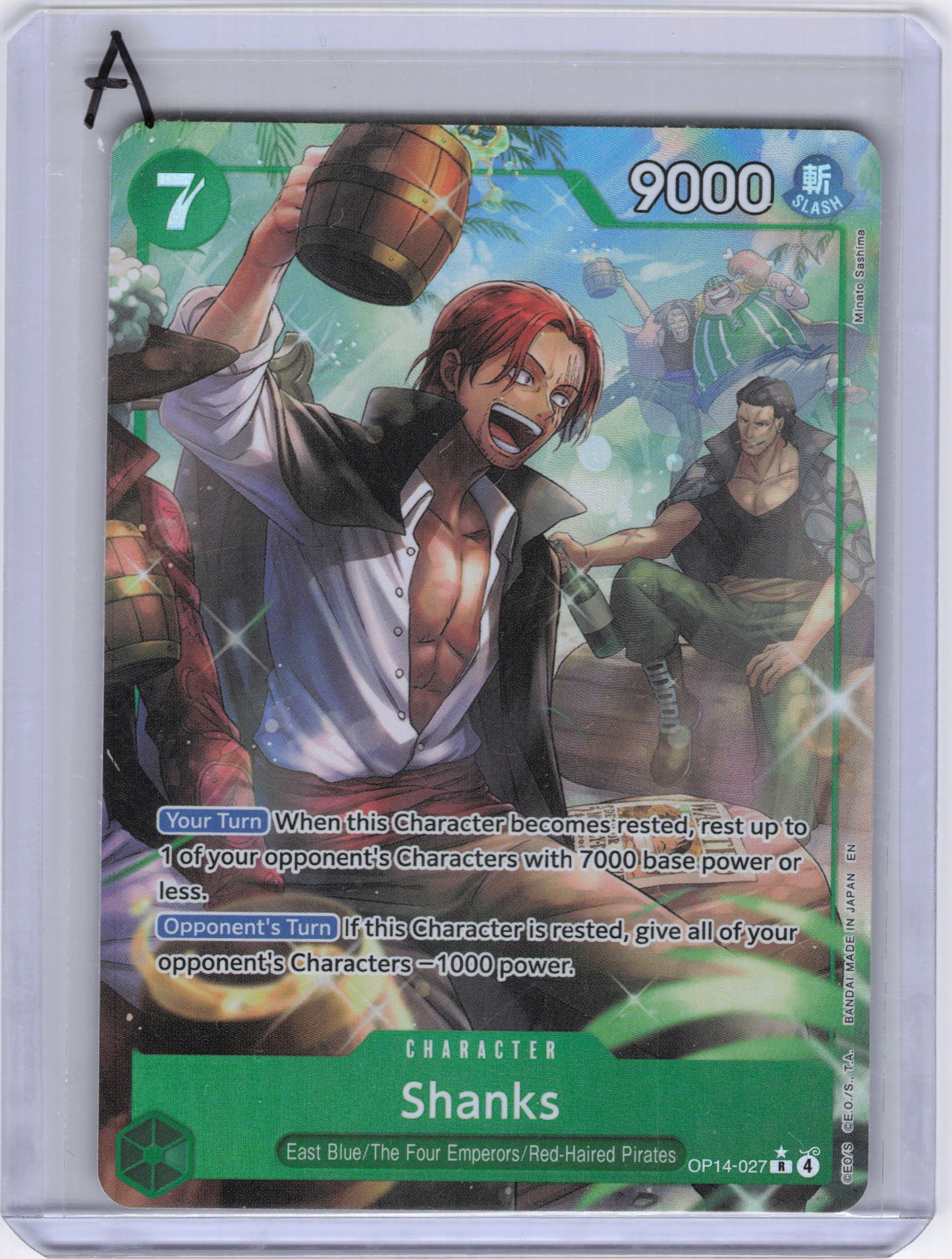 Shanks (Alternate Art) - The Azure Sea's Seven (OP14)