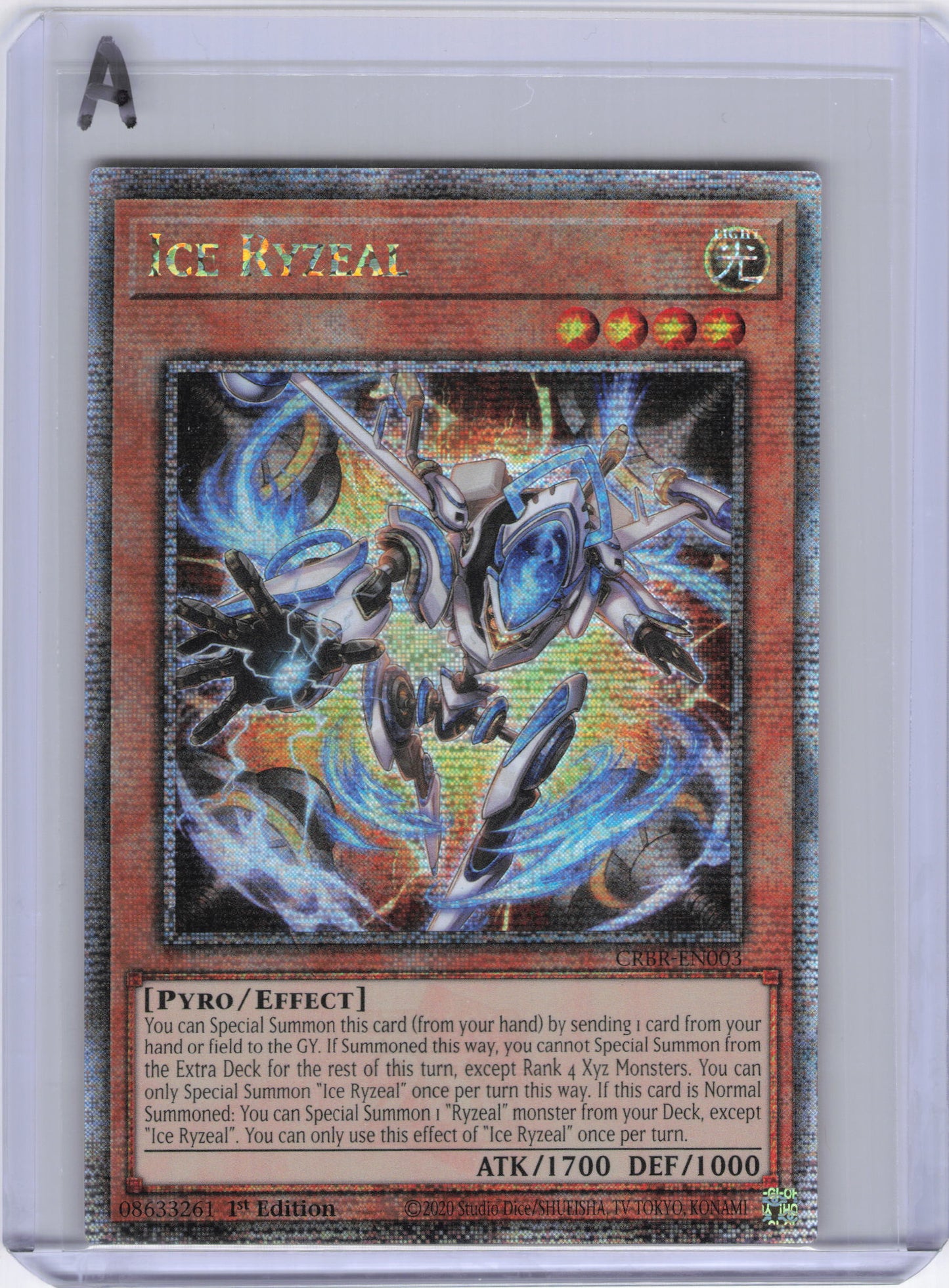 Ice Ryzeal (Quarter Century Secret Rare) - Crossover Breakers (CRBR)
