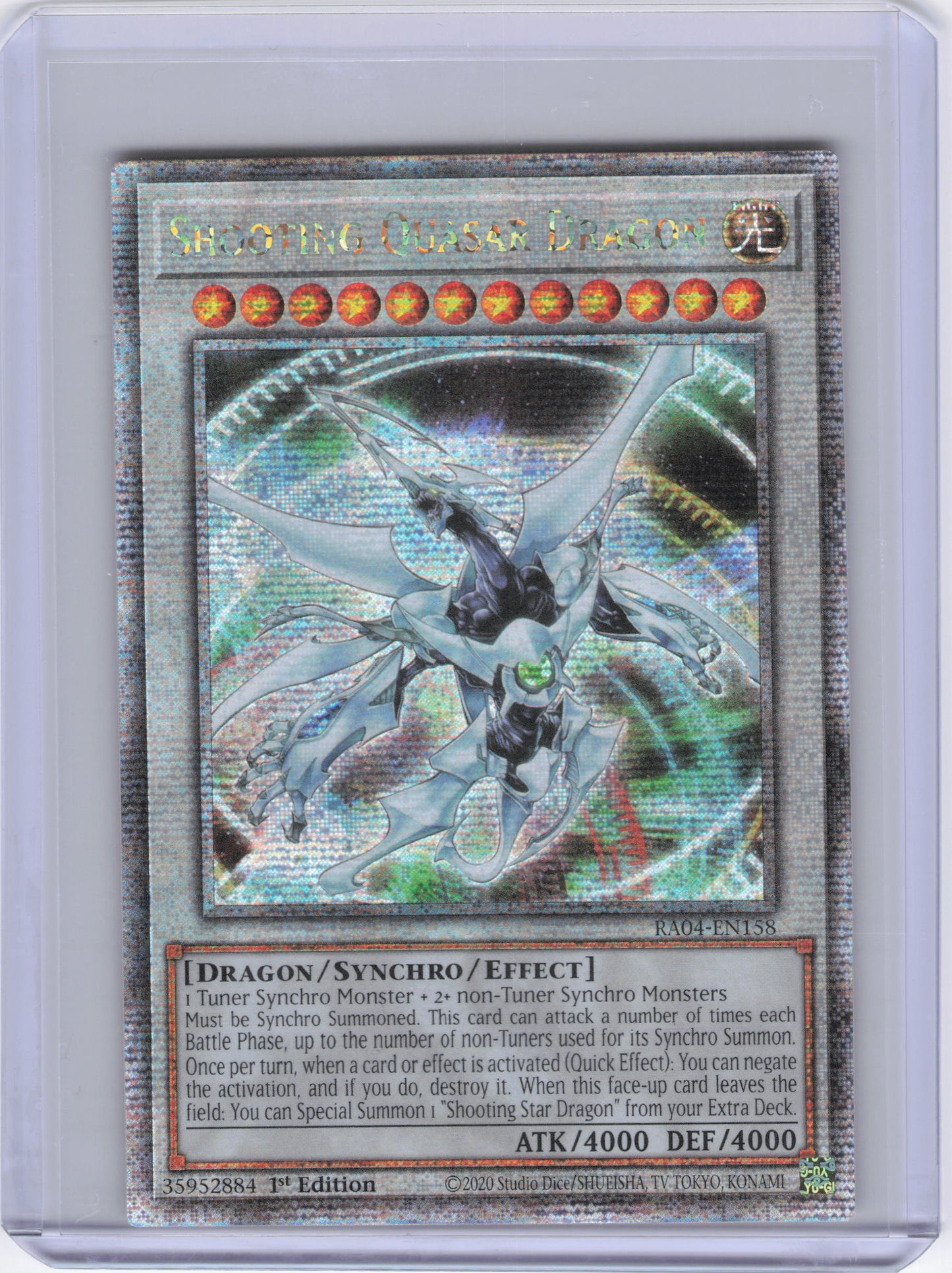 Shooting Quasar Dragon (Quarter Century Secret Rare) - Quarter Century Stampede (RA04)
