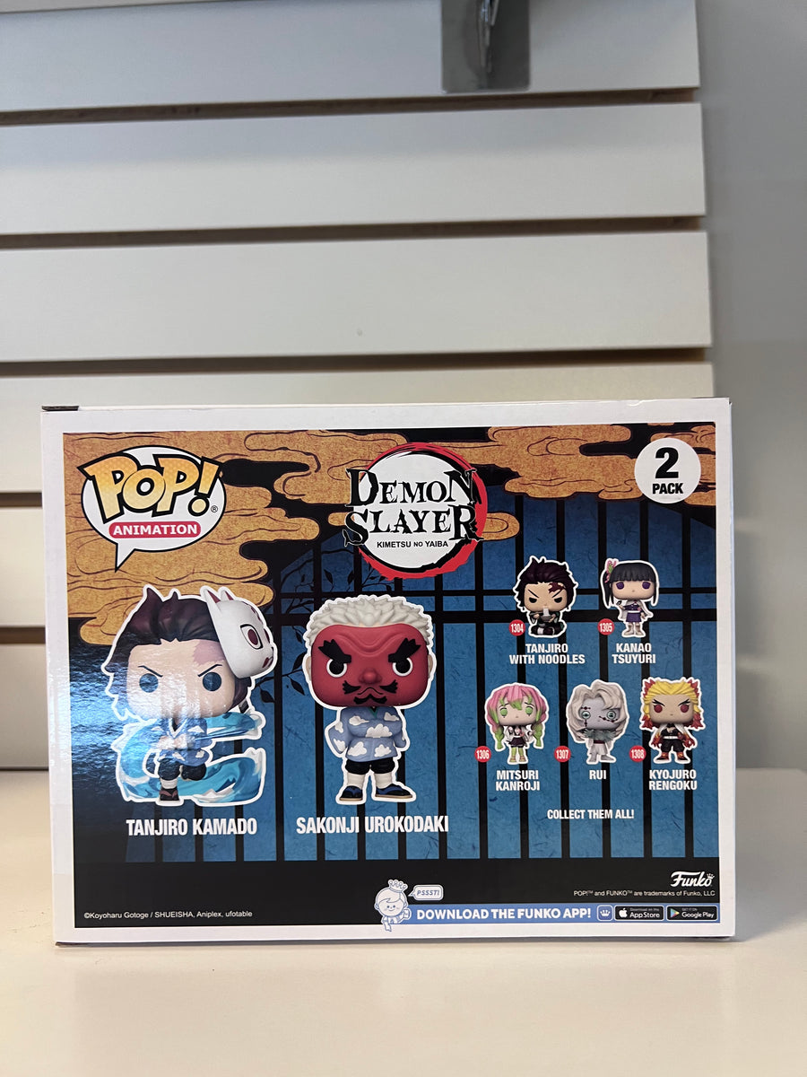 Tanjiro Kamado & Sakonji Urokodaki 2 Pack Funko Pop! - Demon Slayer 