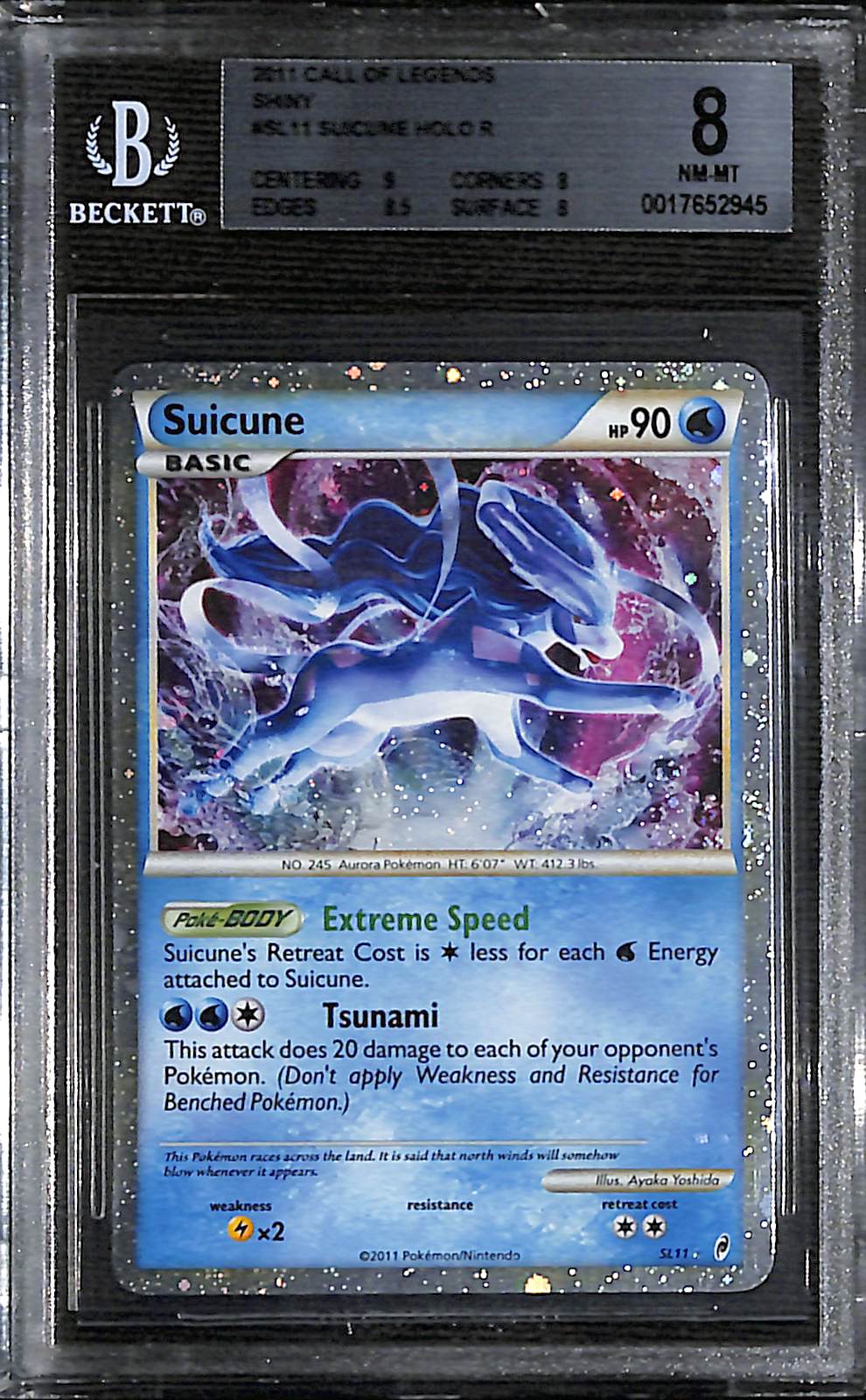 BGS 8 Suicune #SL11 [Call of Legends]