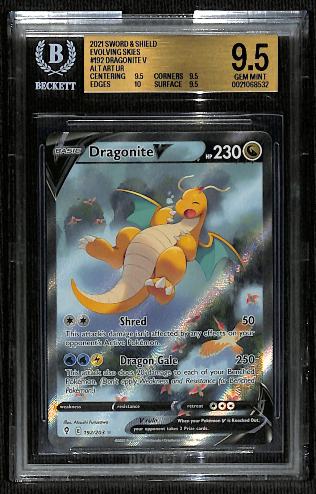 BGS 9.5 Dragonite V (Alternate Art) [Evolving Skies]
