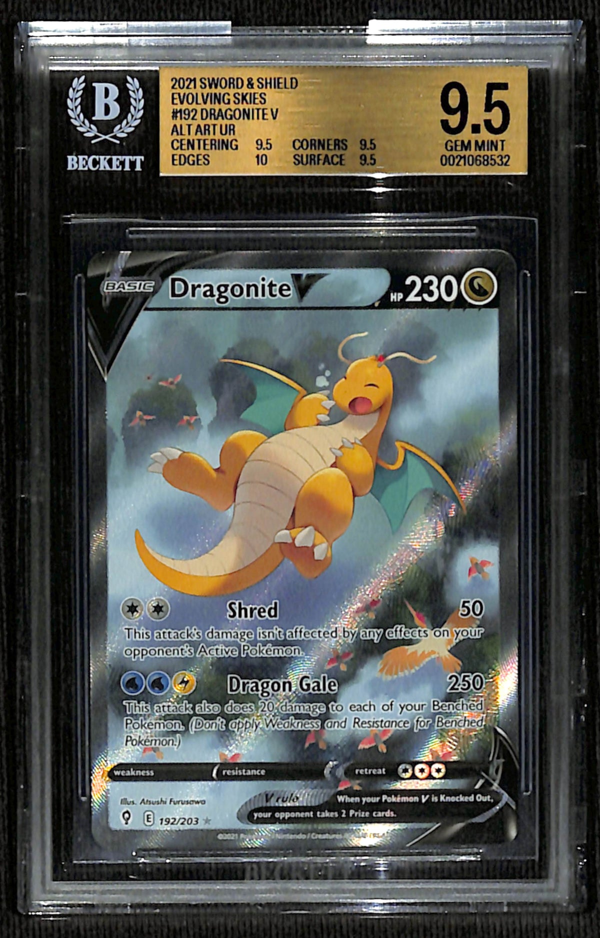 BGS 9.5 Dragonite V (Alternate Art) [Evolving Skies]