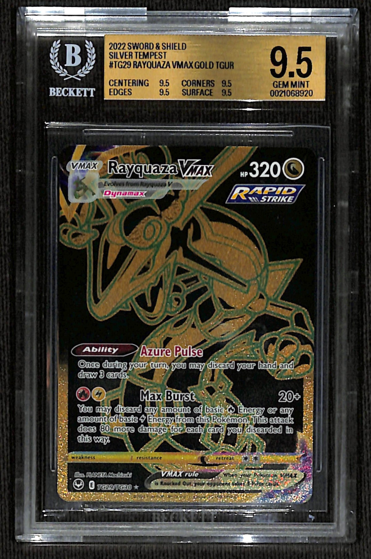BGS 9.5 Rayquaza VMAX [Silver Tempest]