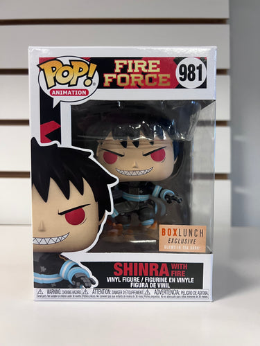 Funko Pop Shinra with Fire (GITD)
