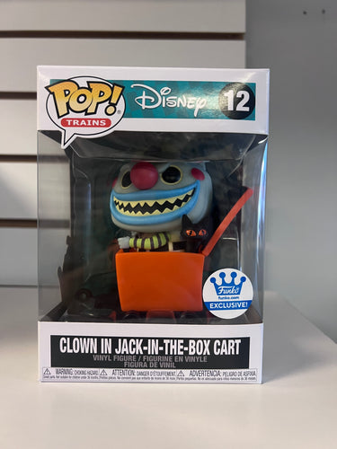 Funko Pop Clown in Jack-in-the-Box Cart