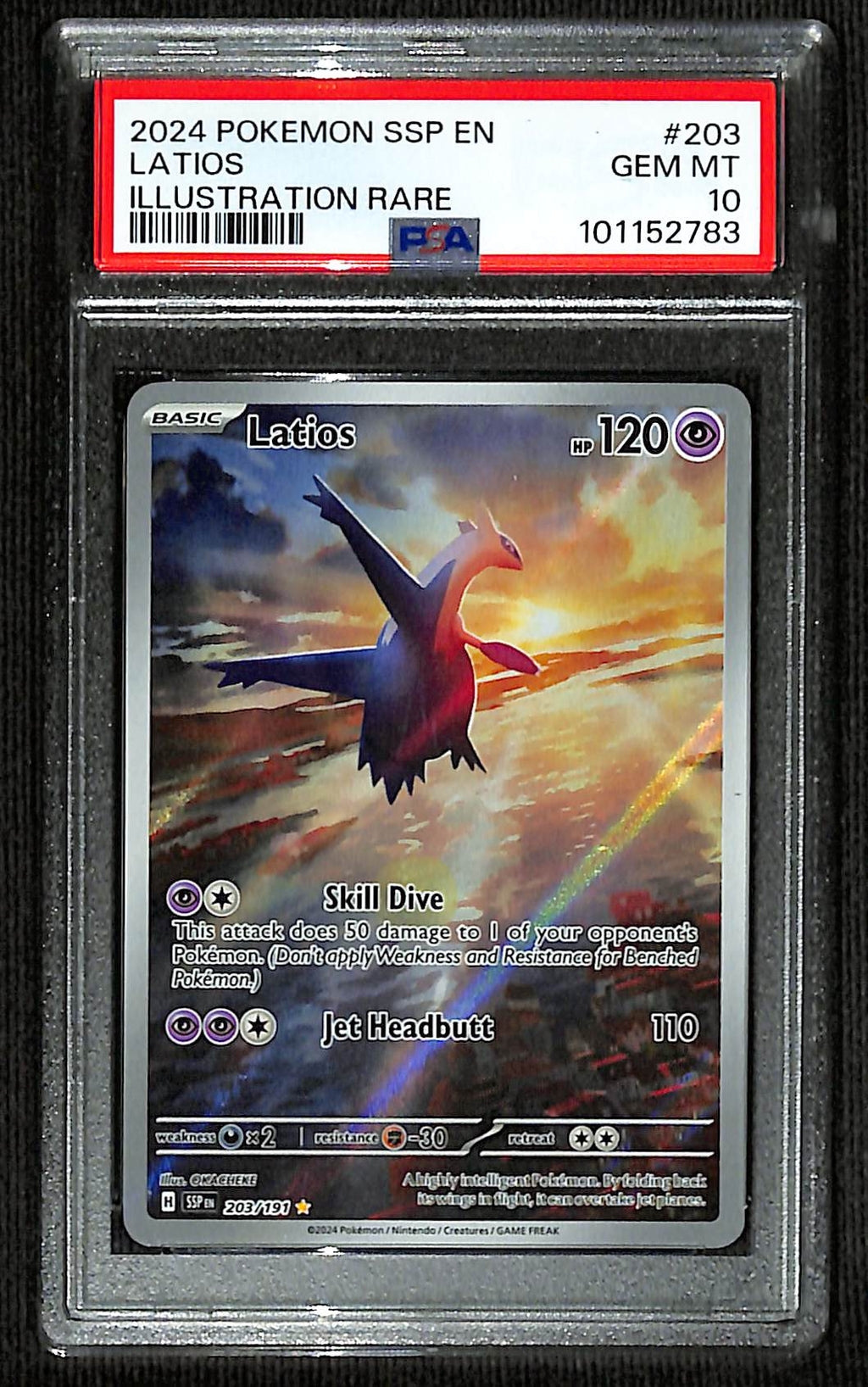 PSA 10 Latios #203 [Surging Sparks]