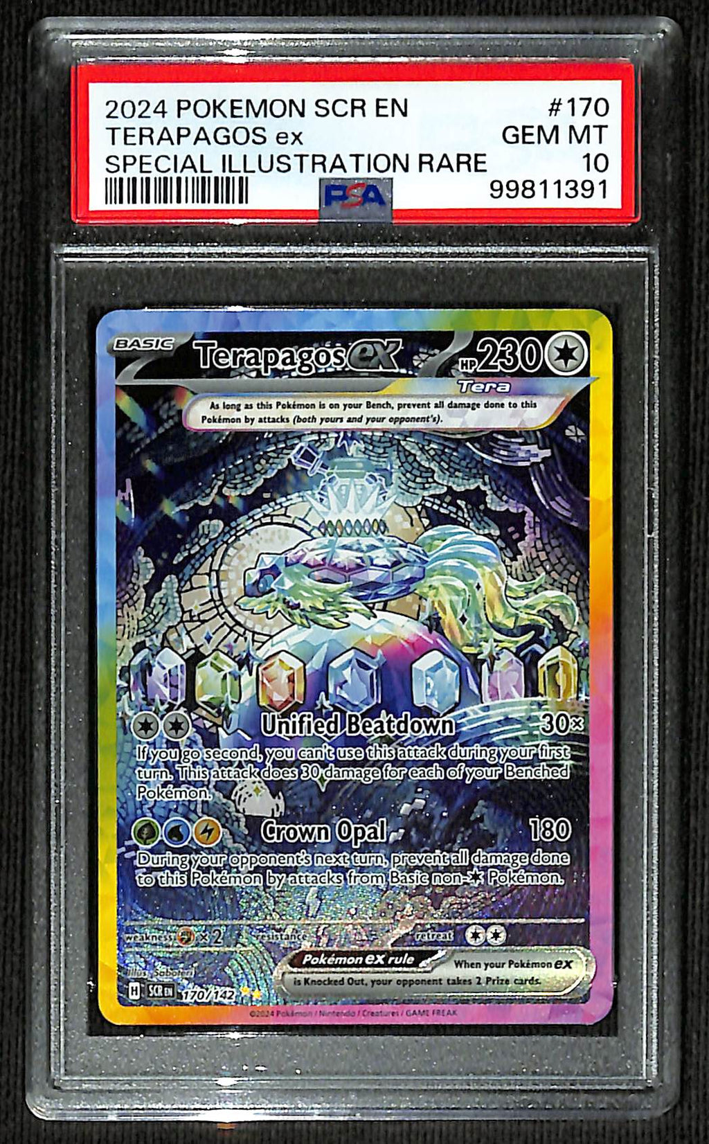 PSA 10 Terapagos ex #170 (Special Illustration Rare) [Stellar Crown]