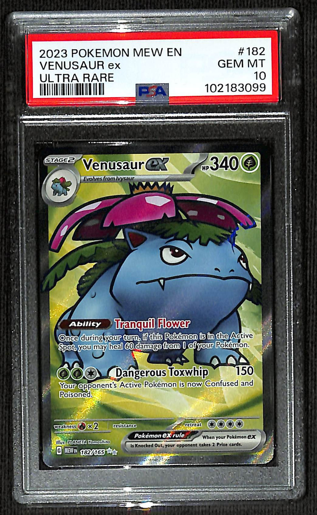 PSA 10 Venusaur ex #182 (Full Art) [151]