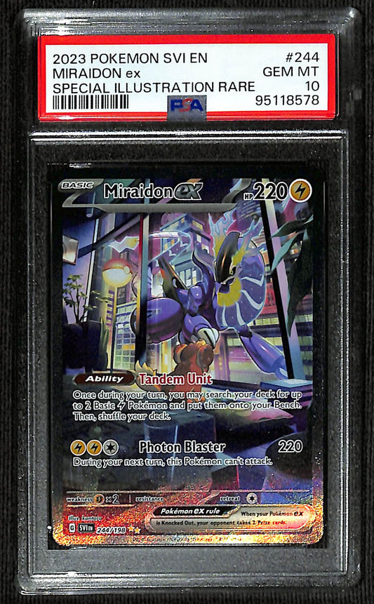 PSA 10 Miraidon ex #244 (Special Illustration Rare) [Scarlet & Violet Base]