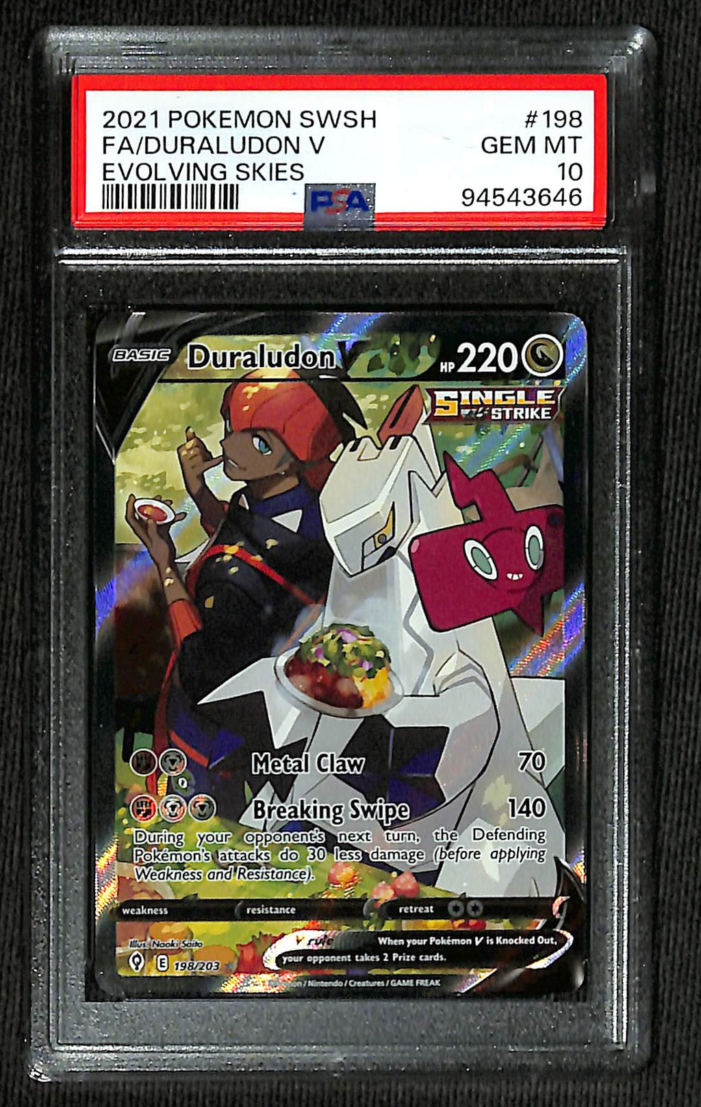 PSA 10 Duraludon V #198 (Alternate Art) [Evolving Skies]