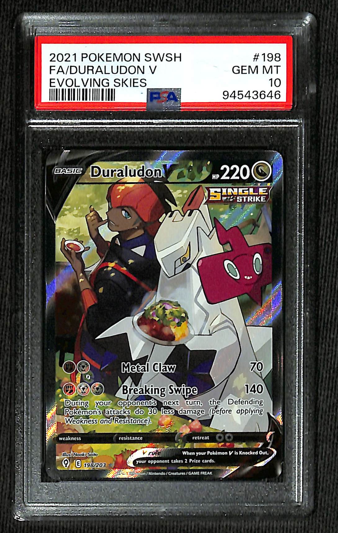 PSA 10 Duraludon V #198 (Alternate Art) [Evolving Skies]