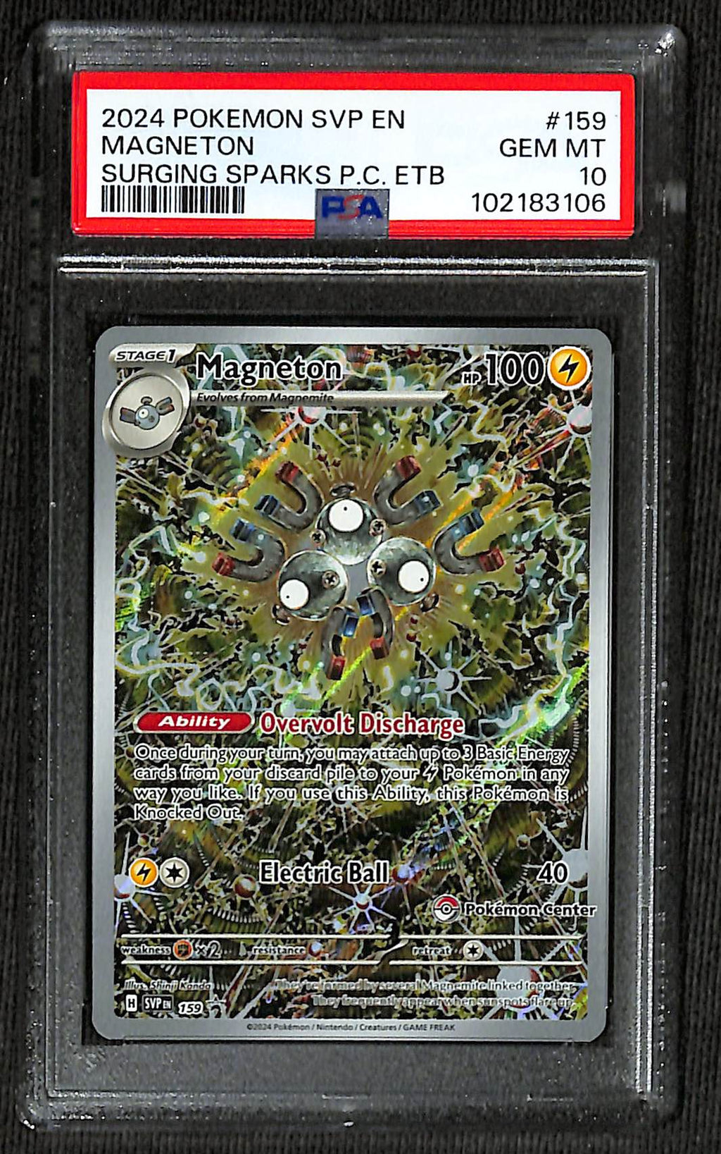PSA 10 Magneton #159 (Pokemon Center) [SV Promo]