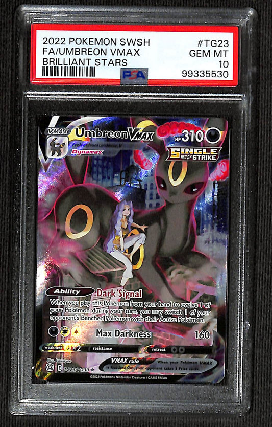 PSA 10 Umbreon Vmax #TG23 [Brilliant Stars Trainer Gallery]