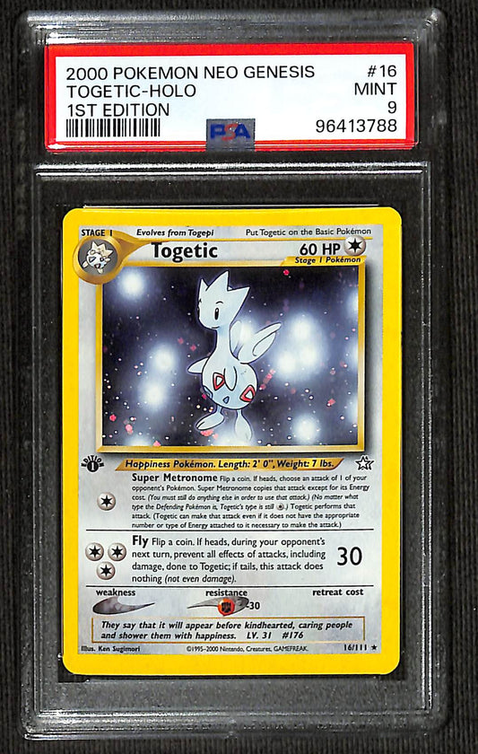 PSA 9 Togetic #16 (Holo) [Neo Genesis] 1st edition