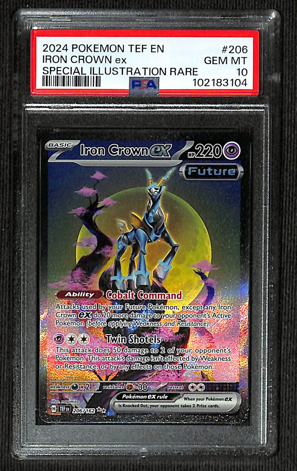 PSA 10 Iron Crown ex #206 (Special Illustration Rare) [Temporal Forces]