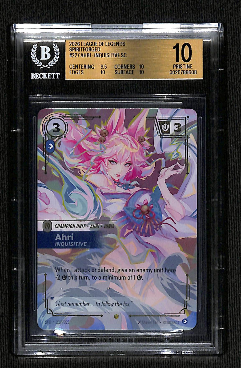 BGS 10 Ahri Inquisitive (Overnumbered) [Spiritforged]