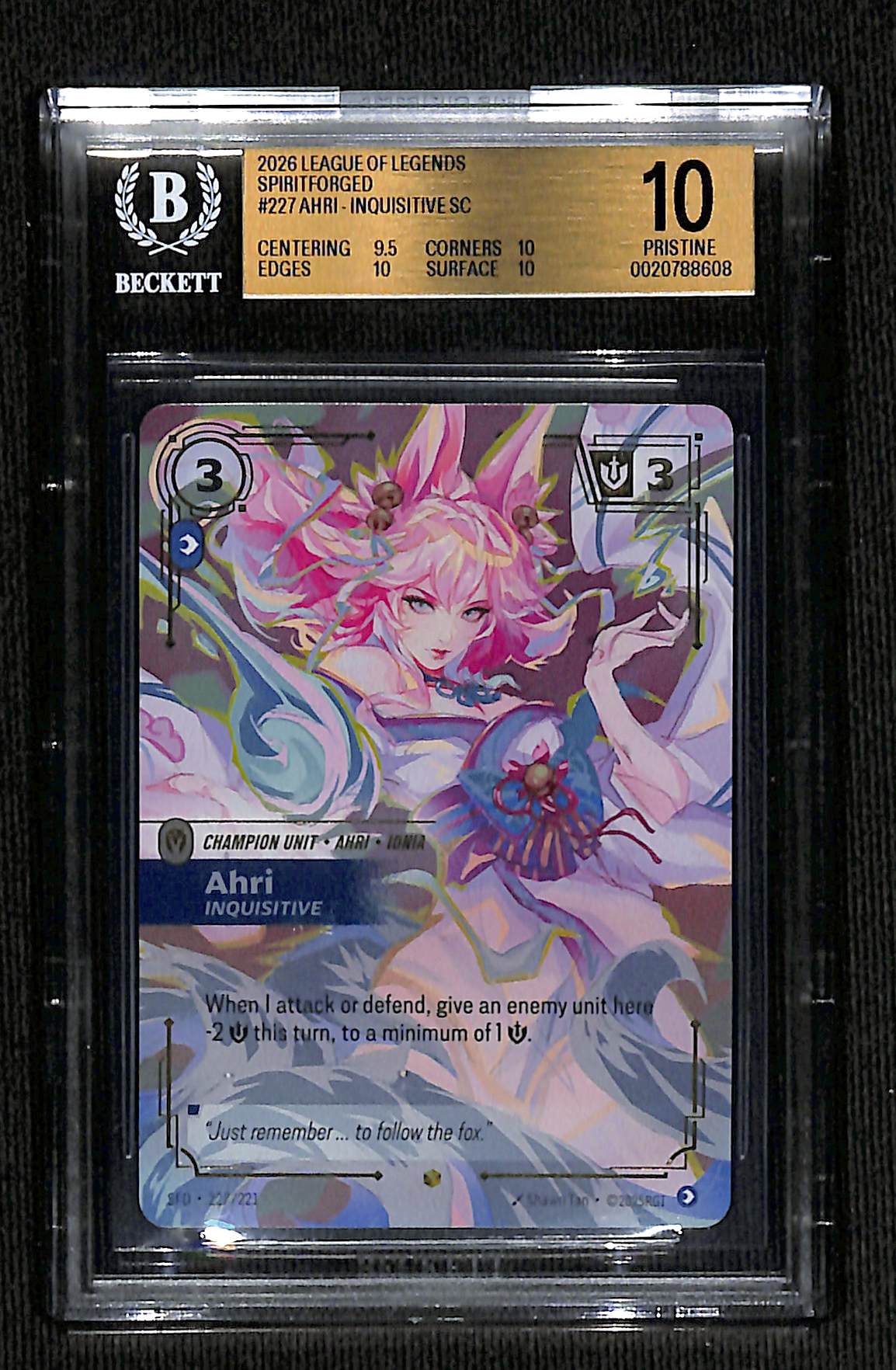 BGS 10 Ahri Inquisitive (Overnumbered) [Spiritforged]