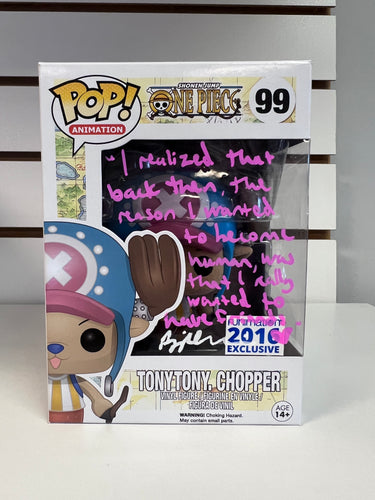 Funko Pop Tony Tony Chopper (Signed With Quote And JSA Authentication)