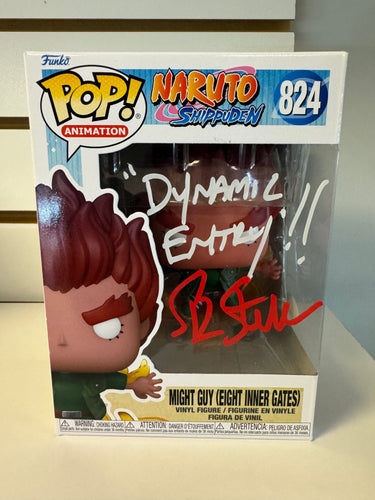 Funko Pop Might Guy (Eight Inner Gates) (Signed, Inscribed, and JSA Authenticated)