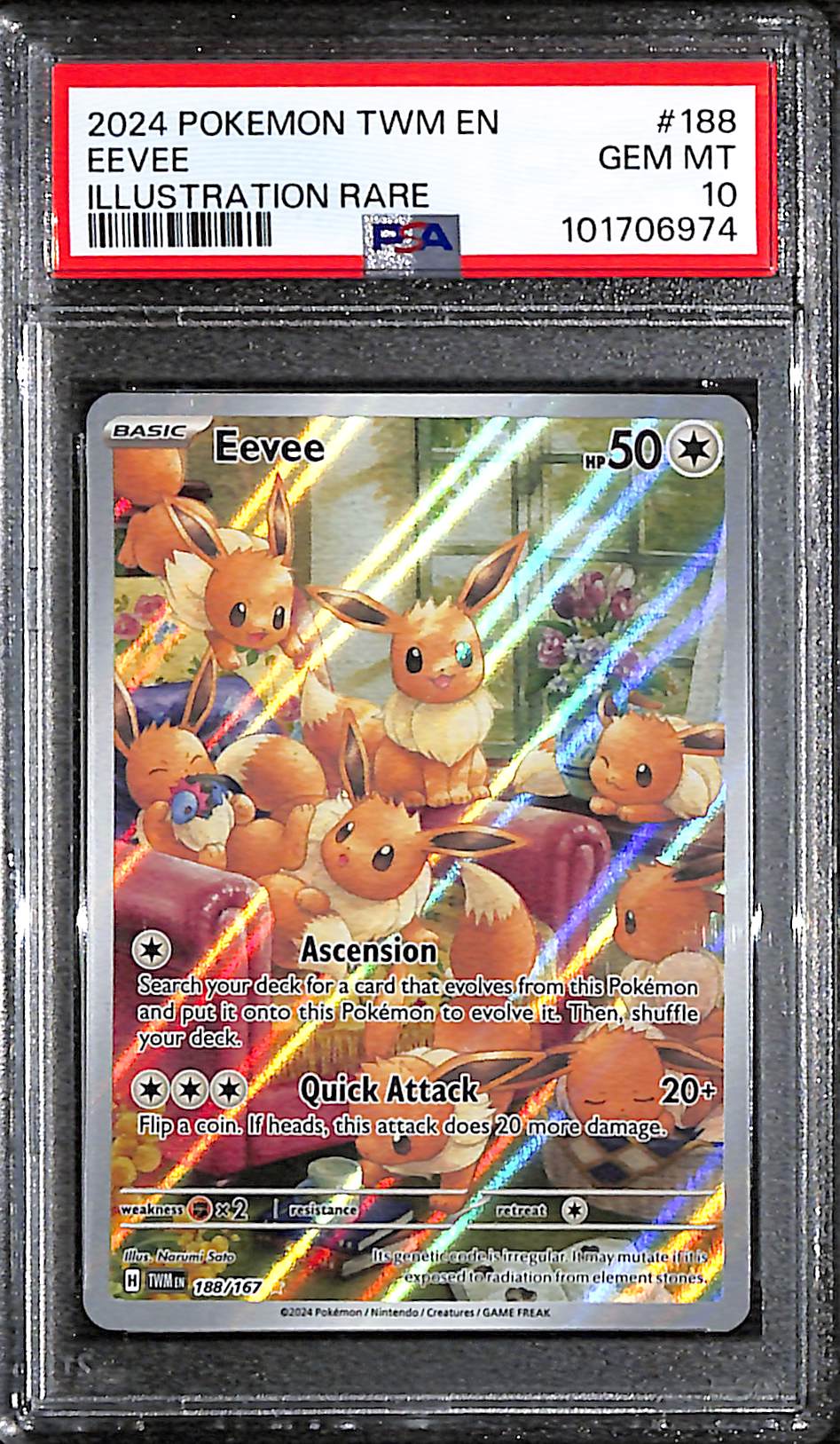 PSA 10 Eevee #188 [Twilight Masquerade]