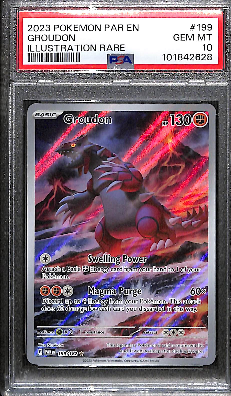 PSA 10 Groudon #199 [Paradox Rift]
