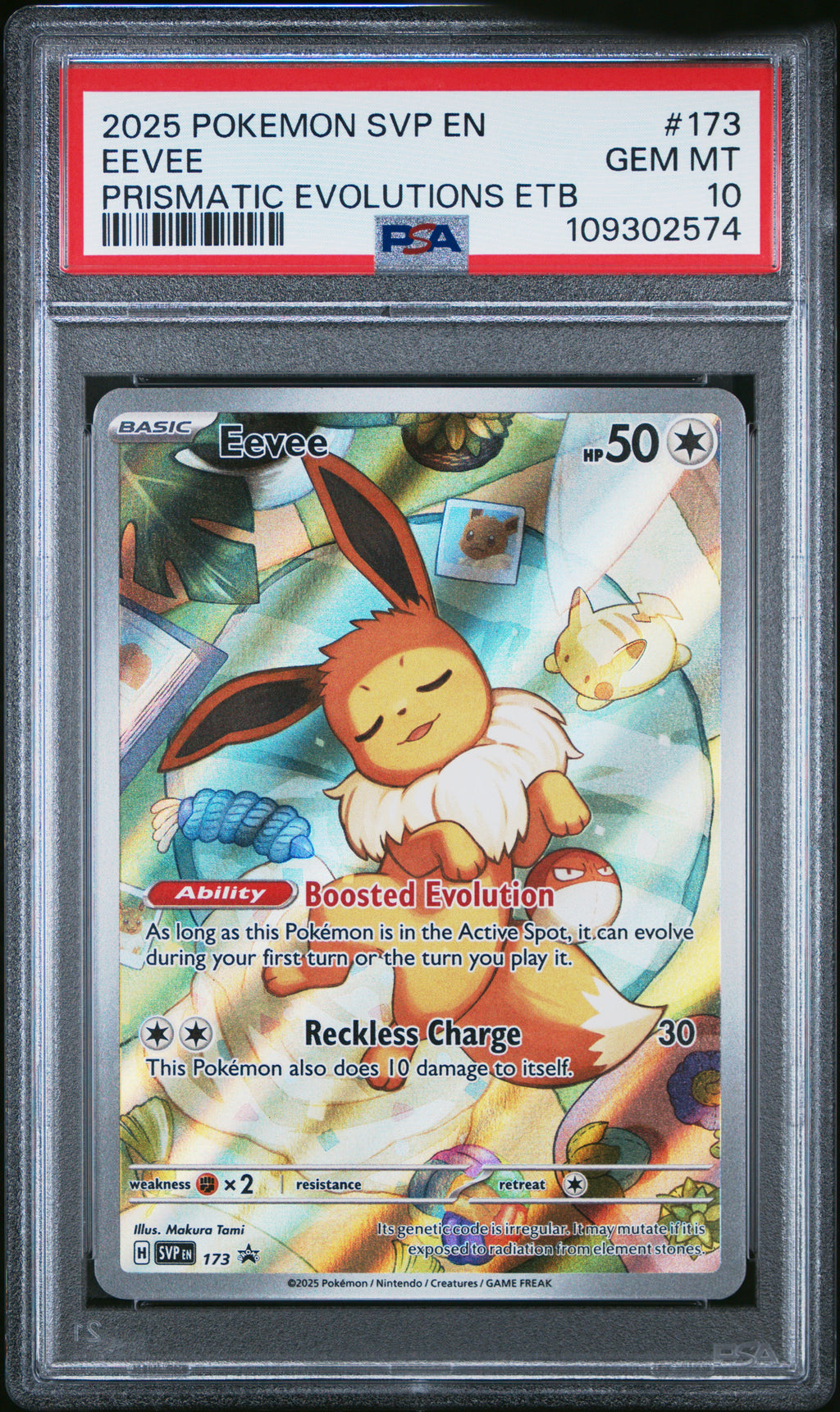 PSA 10 Eevee #173 [Prismatic ETB Promo]