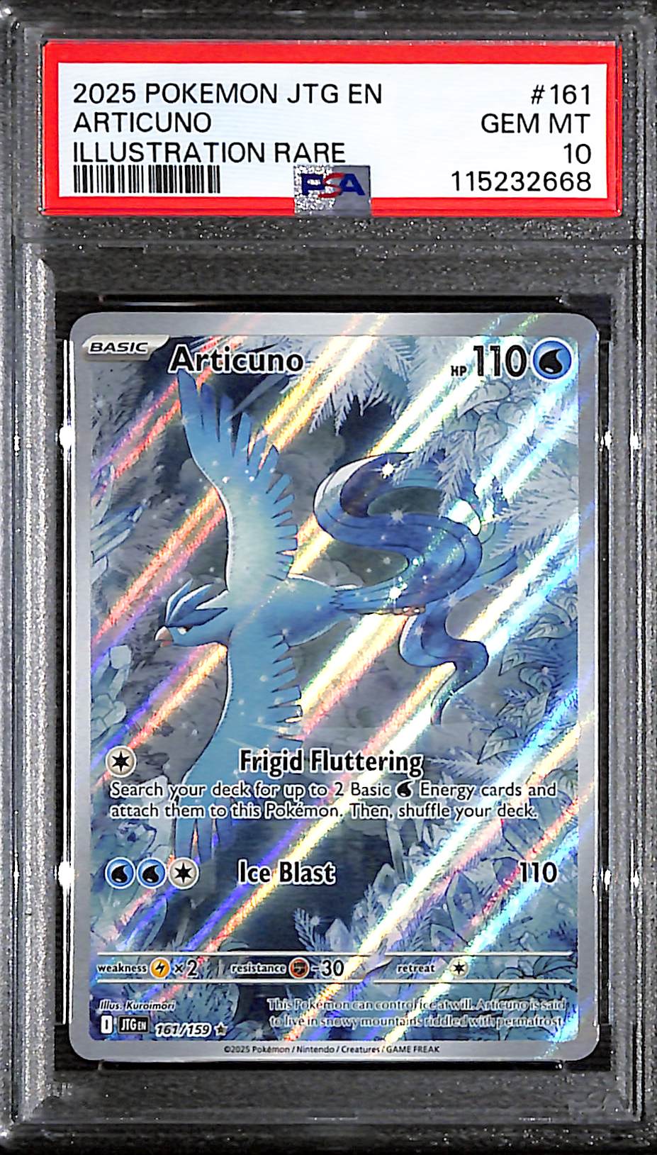 PSA 10 Articuno #161 [Journey Together]