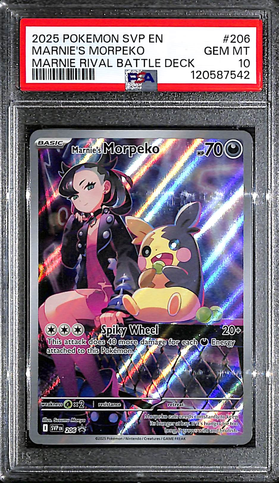 PSA 10 Marnie's Morpeko #206 [SV Promo]