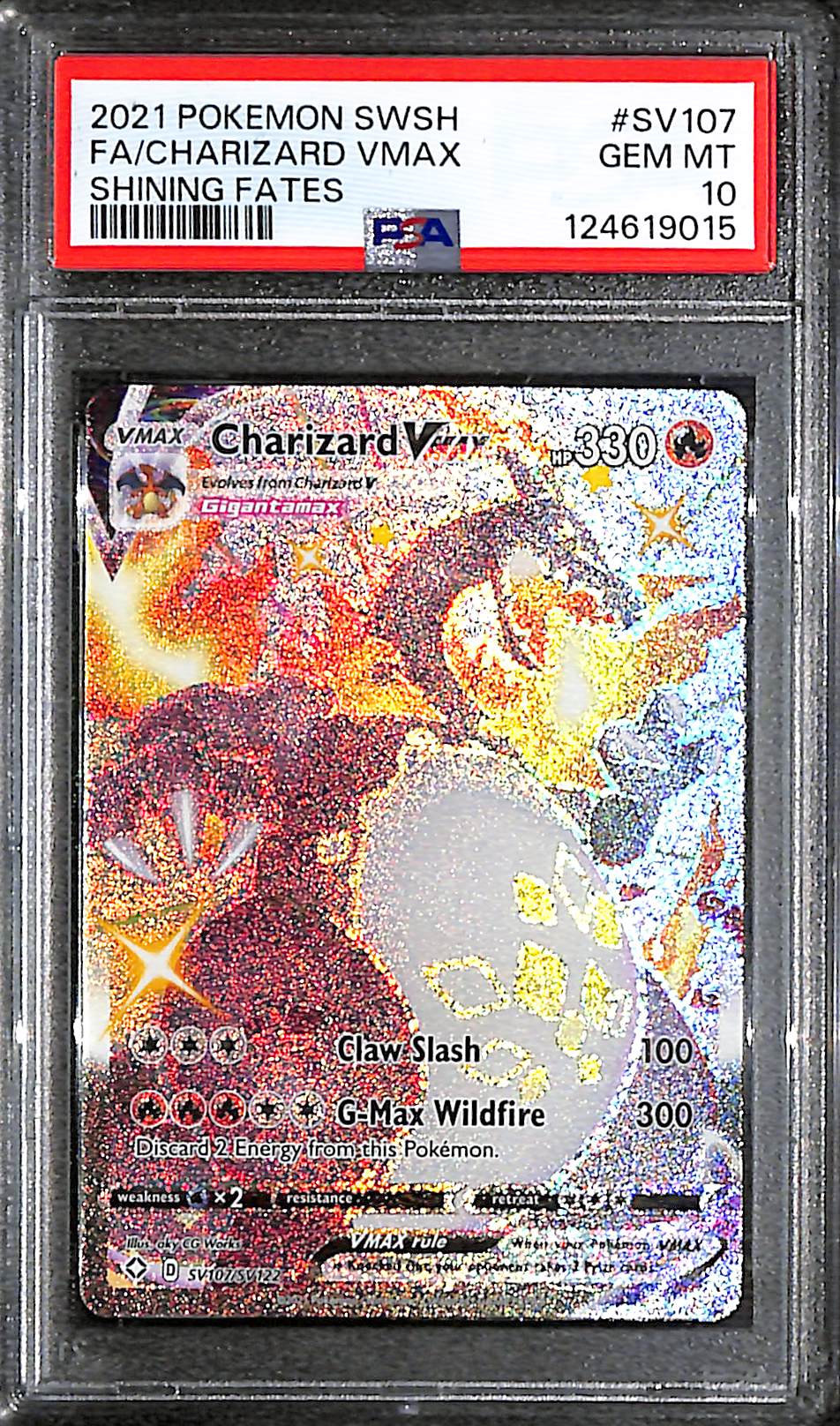 PSA 10 Charizard Vmax #SV107 [Shining Fates: Shiny Vault]