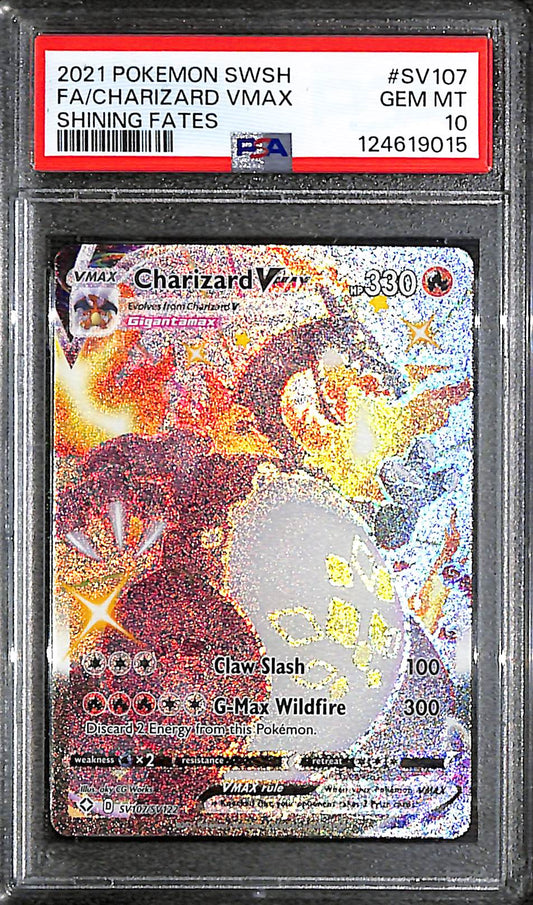 PSA 10 Charizard Vmax #SV107 [Shining Fates: Shiny Vault]
