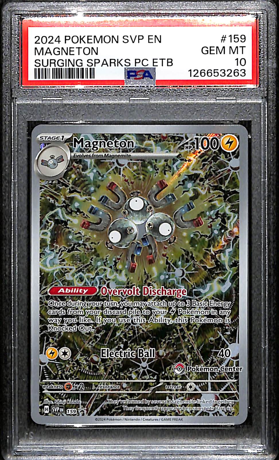 PSA 10 Magneton #159 (Pokemon Center) [SV Promo]