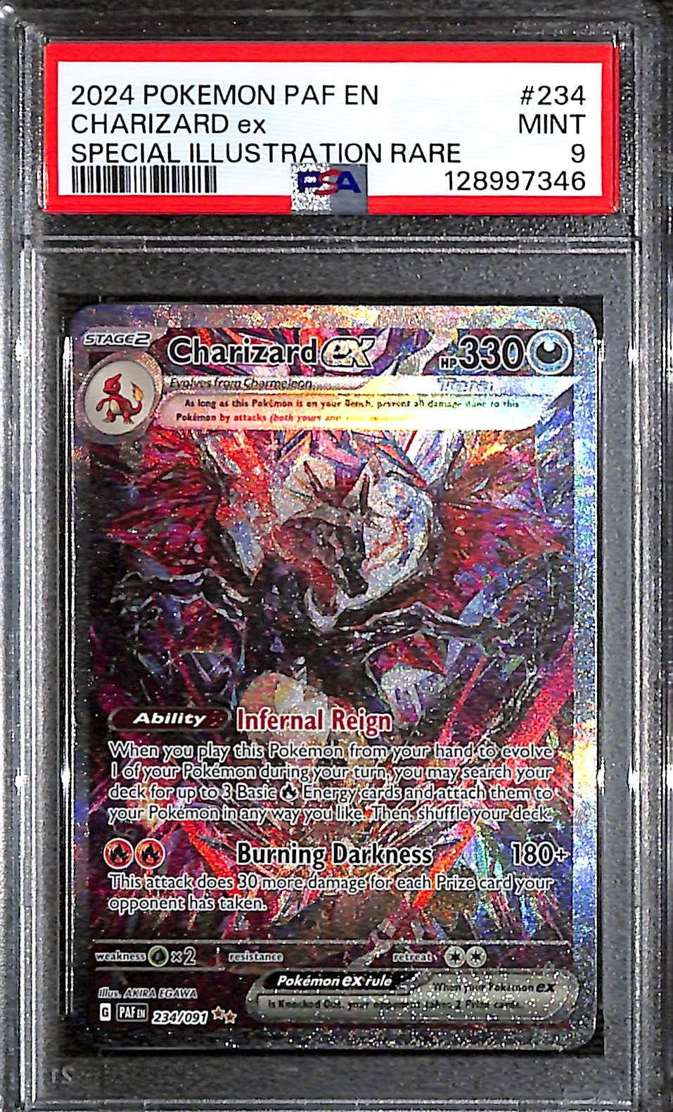 PSA 9 Charizard ex #234 (Speical Illustration Rare) [Paldean Fates]