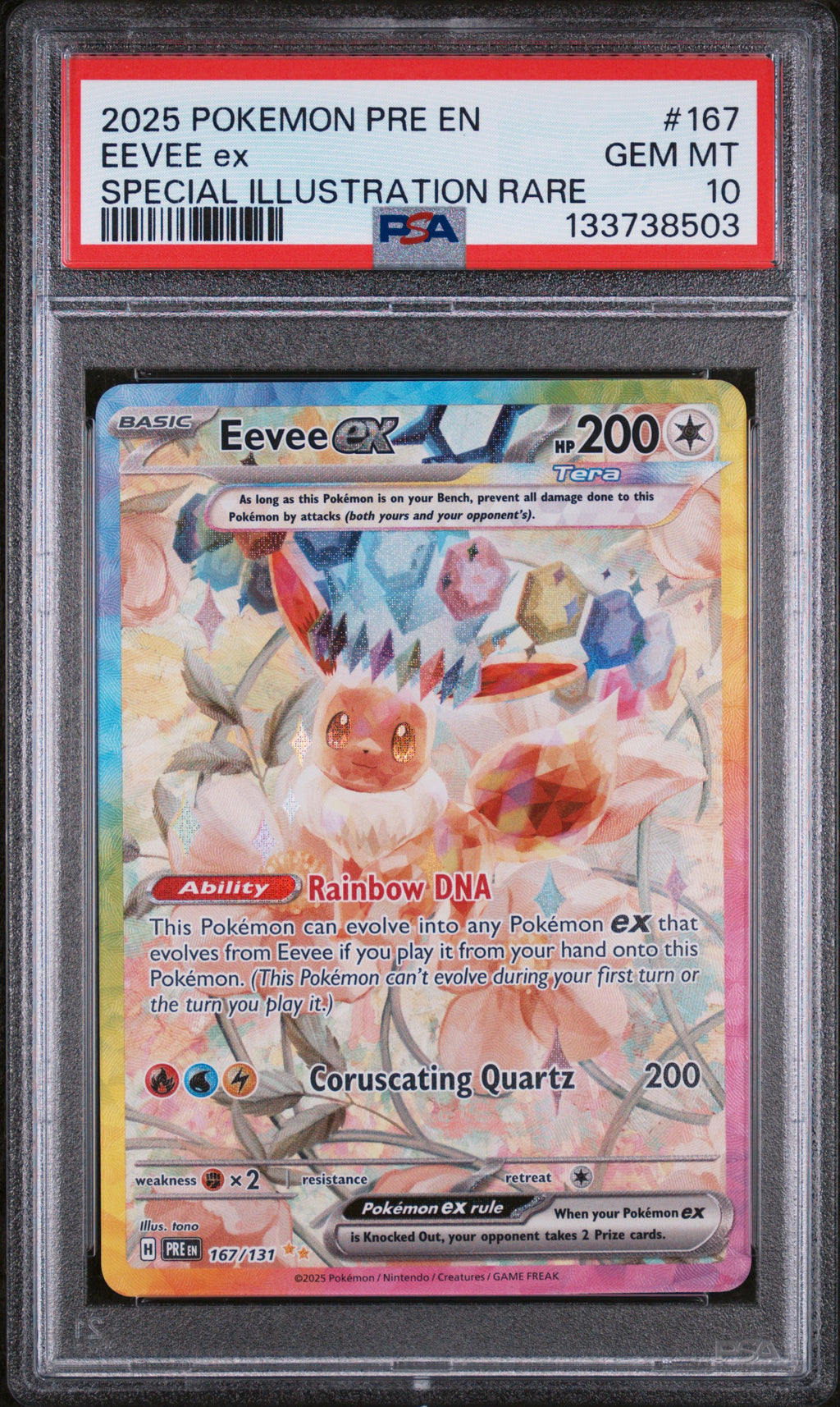 PSA 10 Eevee ex #167 [Prismatic Evolutions]