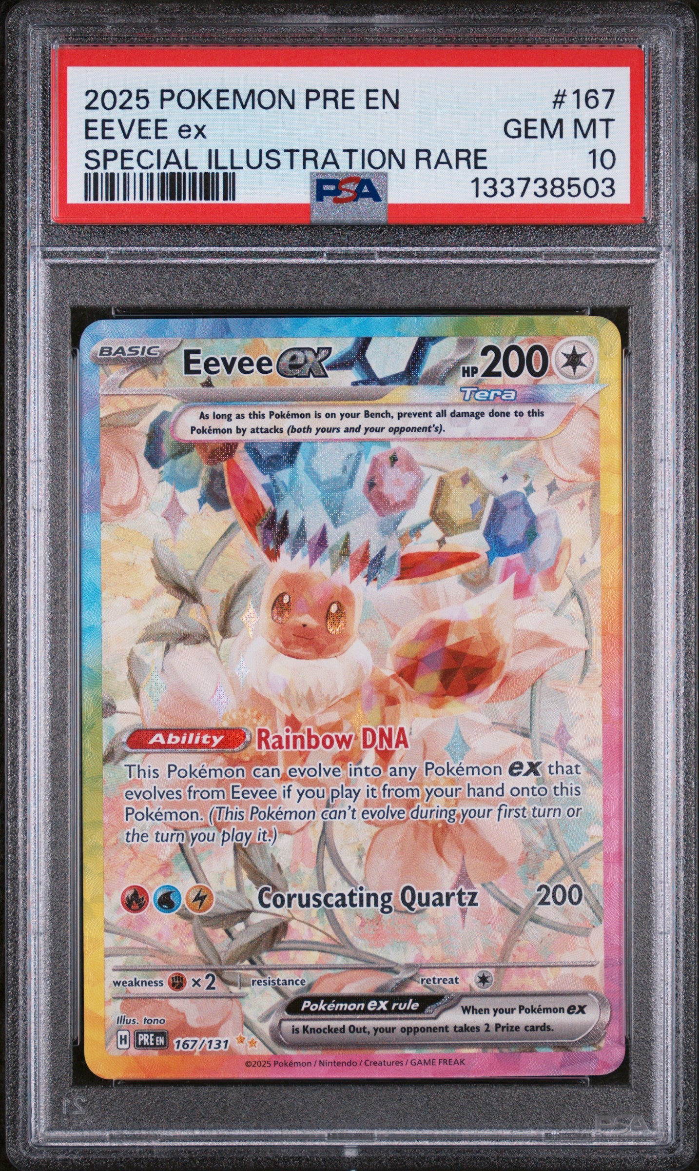 PSA 10 Eevee ex #167 [Prismatic Evolutions]