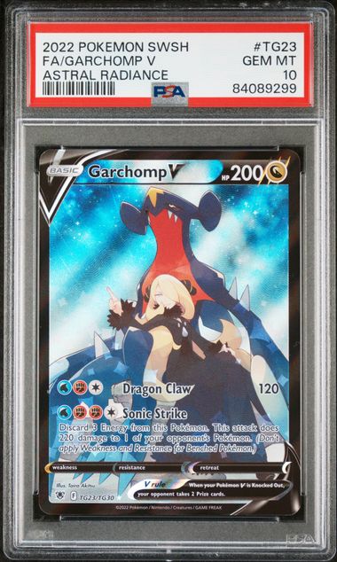PSA 10 Garchomp V #tg23 [Astral Radiance]