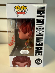 Funko Pop Might Guy (Eight Inner Gates) (Signed, Inscribed, and JSA Authenticated)