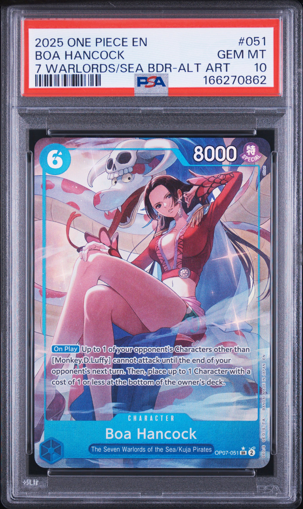 PSA 10 Boa Hancock (Alternate Art) [The Seven Warlords of The Sea]