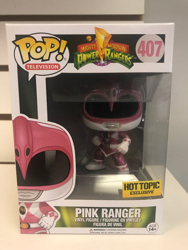 Funko Pop Pink Ranger (Metallic) (Action Pose)