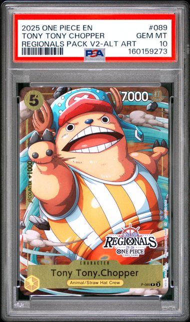 PSA 10 Tony Tony.Chopper Regionals Online #089