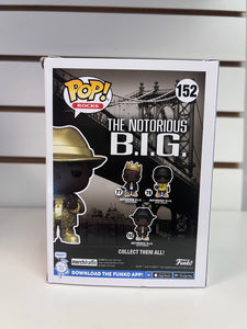 Funko Pop Notorious B.I.G. with Fedora (Gold Glitter Suit) [Con Sticker]