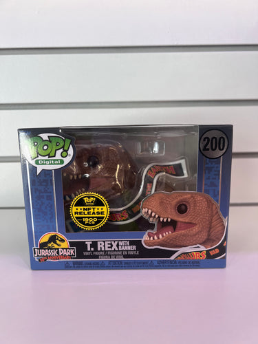 Funko Pop T-Rex with Banner