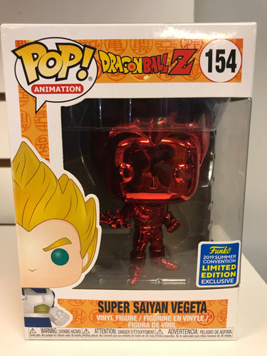 Funko Pop Super Saiyan Vegeta (Red Chrome) [Shared Sticker]