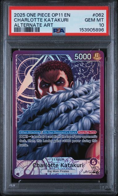 PSA 10 Charlotte Katakuri alt art OP11 062