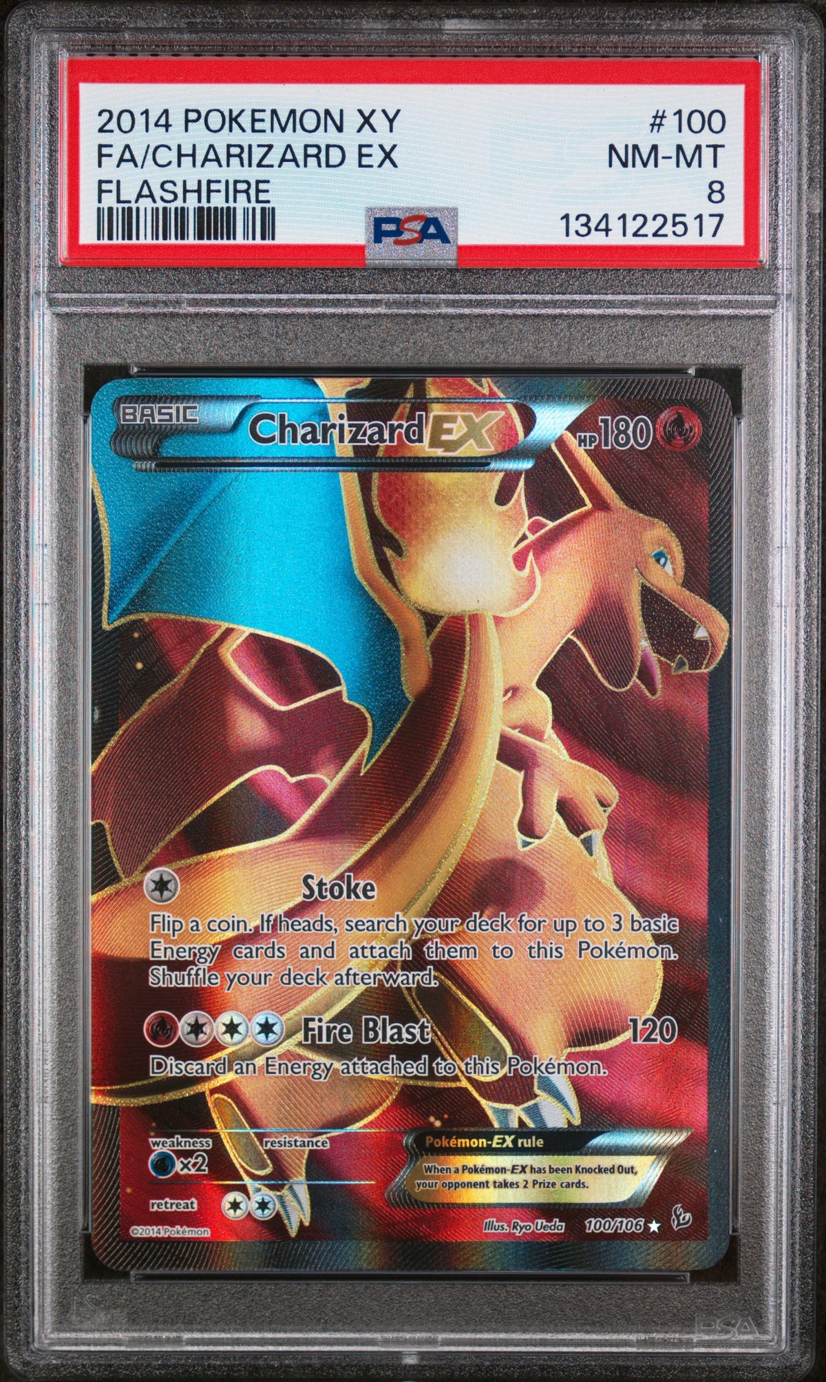 PSA 8 Charizard EX [Flashfire]