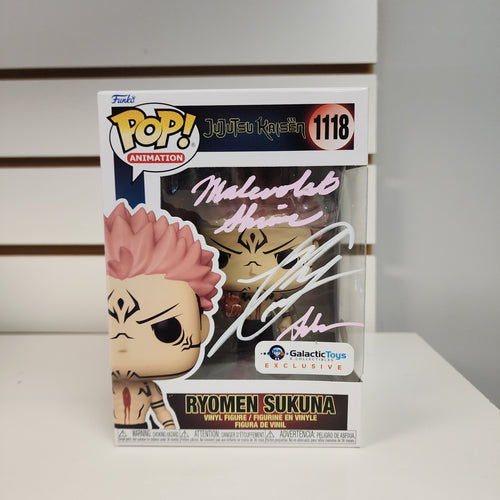 Funko Pop Ryomen Sukuna with Heart (Signed By Ray Chase With Quote And JSA Authentication)