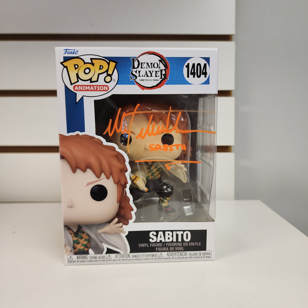 Funko Pop Sabito (Signed By Max Mittelman With JSA Authentication)